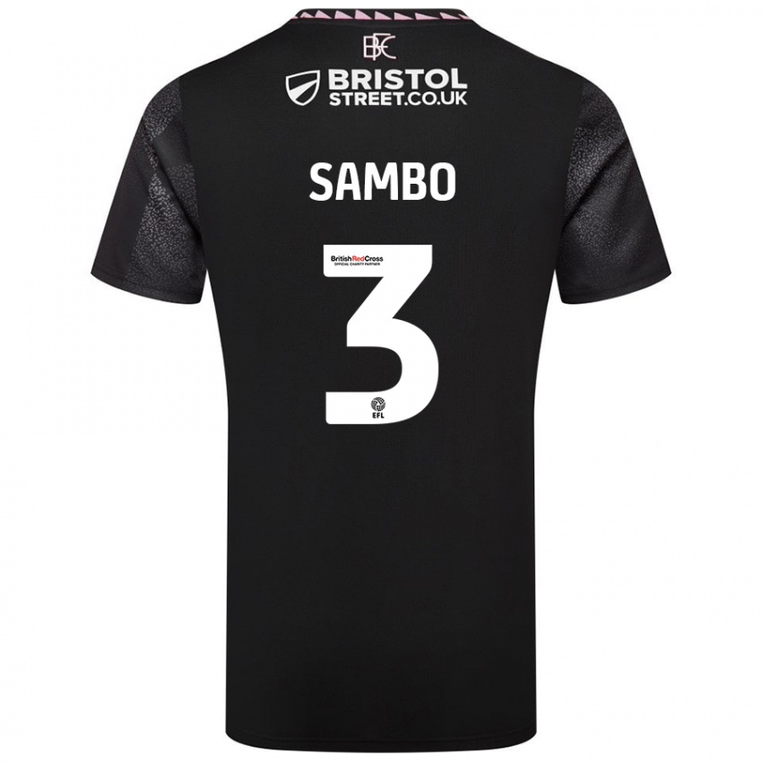 Niño Camiseta Shurandy Sambo #3 Negro 2ª Equipación 2024/25 La Camisa Argentina