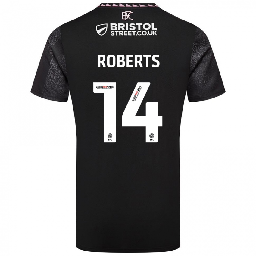 Niño Camiseta Connor Roberts #14 Negro 2ª Equipación 2024/25 La Camisa Argentina