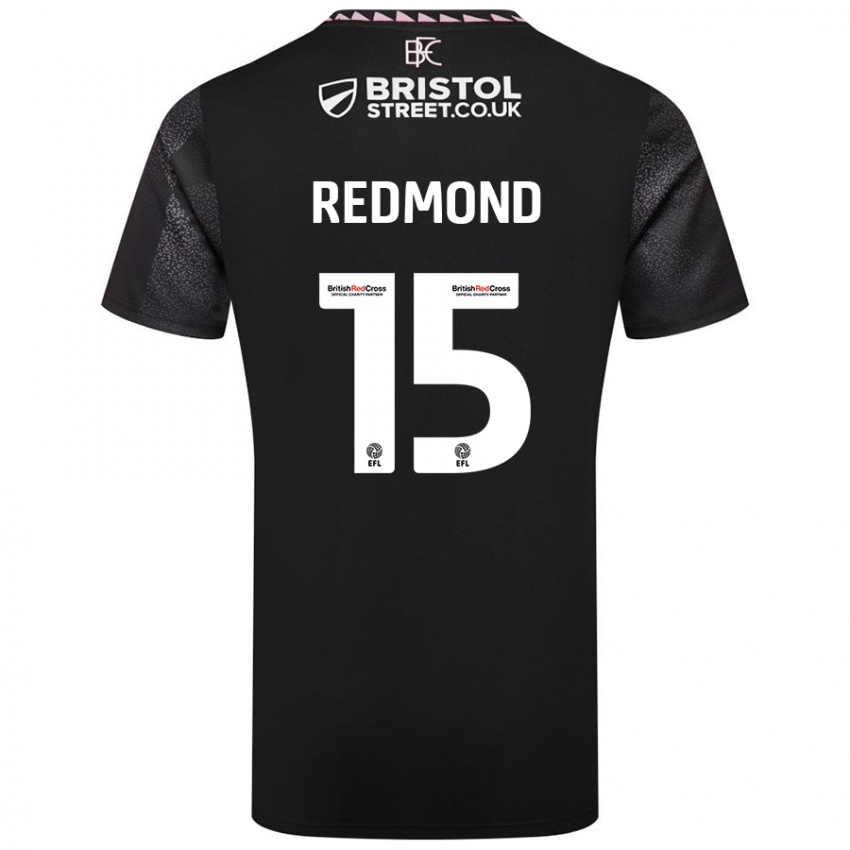 Niño Camiseta Nathan Redmond #15 Negro 2ª Equipación 2024/25 La Camisa Argentina