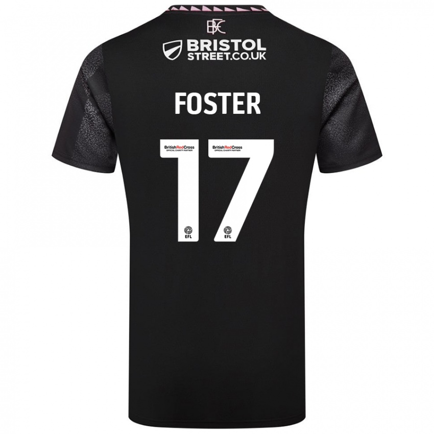 Niño Camiseta Lyle Foster #17 Negro 2ª Equipación 2024/25 La Camisa Argentina