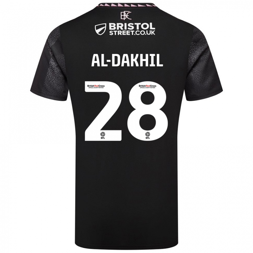 Niño Camiseta Ameen Al-Dakhil #28 Negro 2ª Equipación 2024/25 La Camisa Argentina