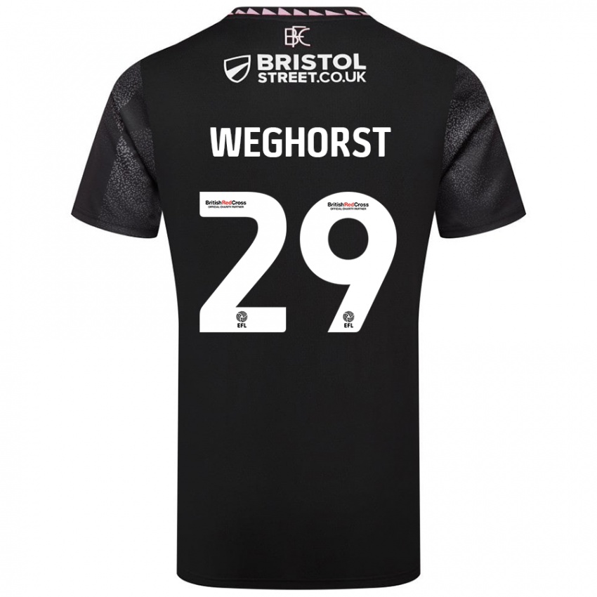 Niño Camiseta Wout Weghorst #29 Negro 2ª Equipación 2024/25 La Camisa Argentina