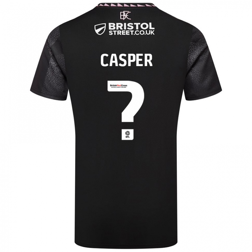 Niño Camiseta Charlie Casper #0 Negro 2ª Equipación 2024/25 La Camisa Argentina