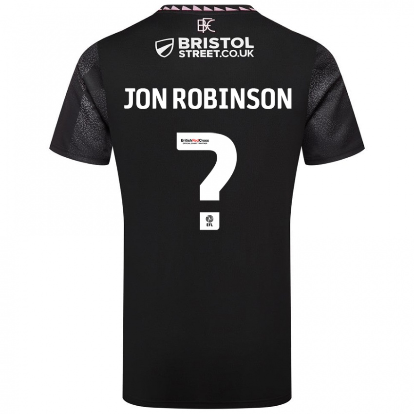 Niño Camiseta Jon Ander Vilar Robinson #0 Negro 2ª Equipación 2024/25 La Camisa Argentina