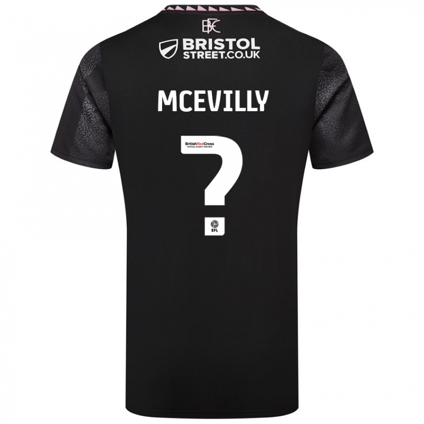 Niño Camiseta Jack Mcevilly #0 Negro 2ª Equipación 2024/25 La Camisa Argentina