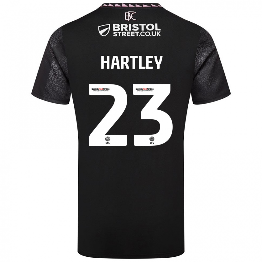 Niño Camiseta Naomi Hartley #23 Negro 2ª Equipación 2024/25 La Camisa Argentina