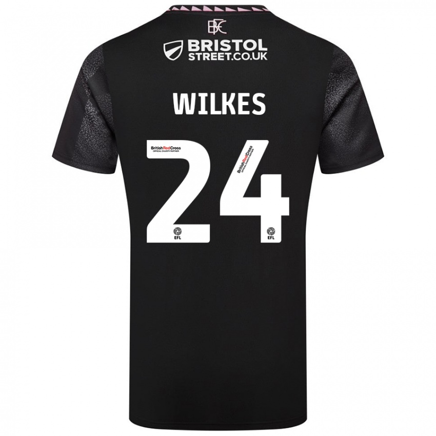 Niño Camiseta Tilly Wilkes #24 Negro 2ª Equipación 2024/25 La Camisa Argentina