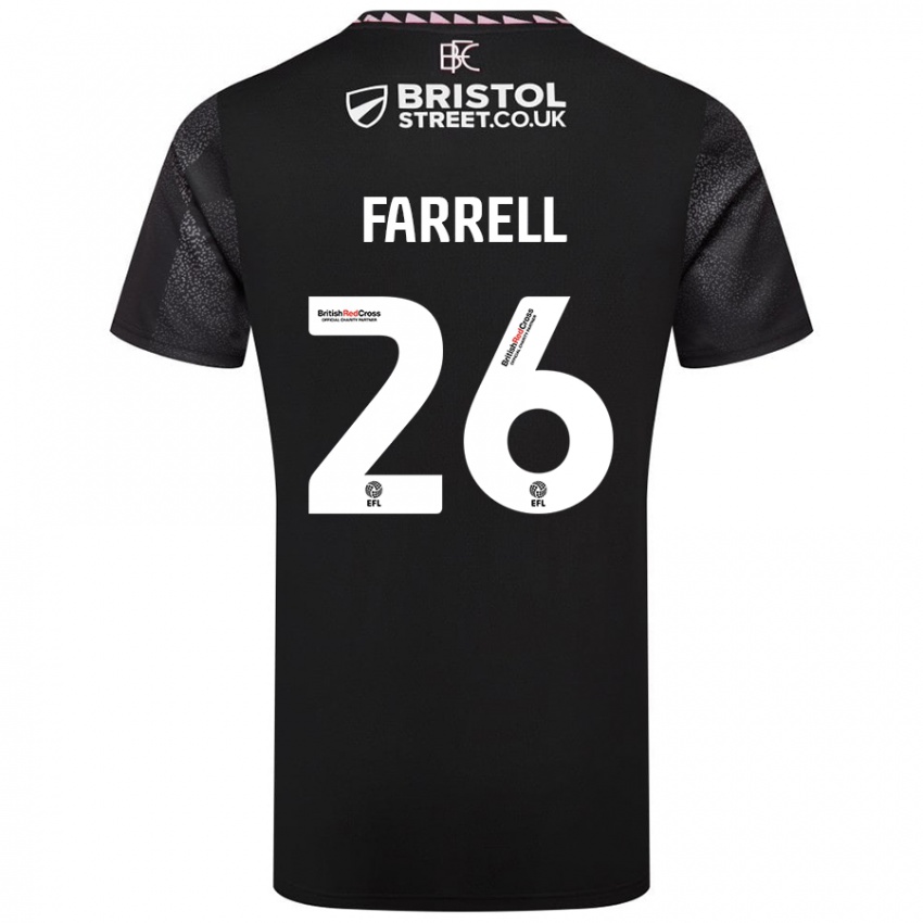 Niño Camiseta Lucy Farrell #26 Negro 2ª Equipación 2024/25 La Camisa Argentina