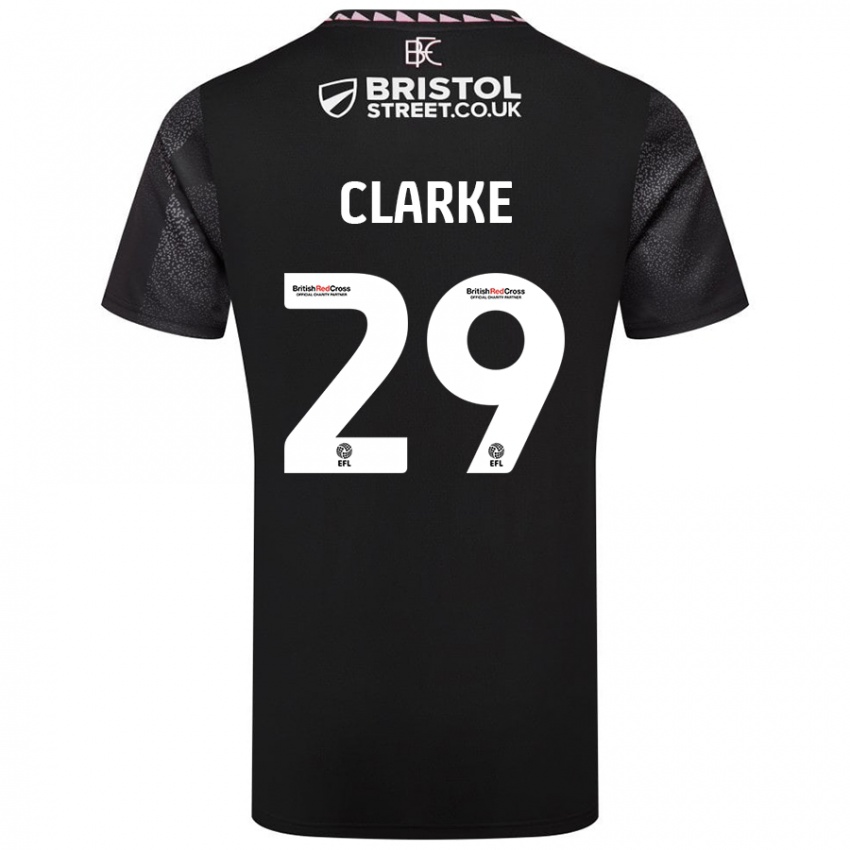 Niño Camiseta Abby Clarke #29 Negro 2ª Equipación 2024/25 La Camisa Argentina