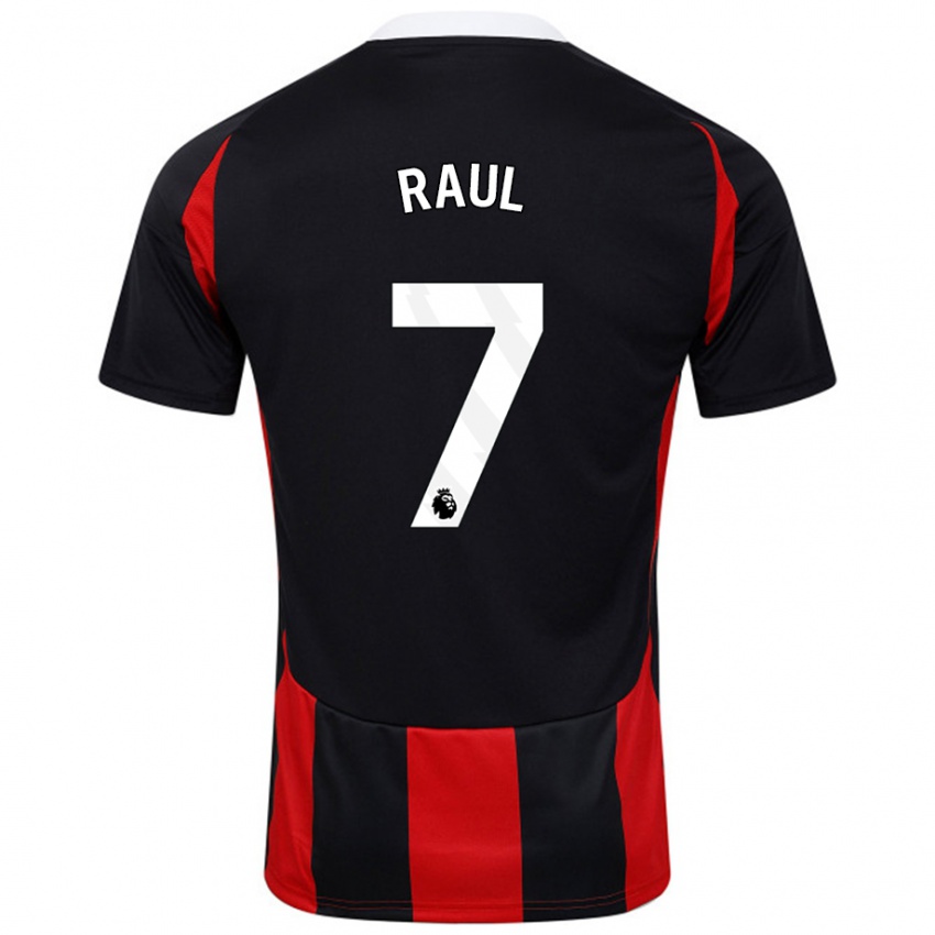 Niño Camiseta Raúl Jiménez #7 Negro Rojo 2ª Equipación 2024/25 La Camisa Argentina