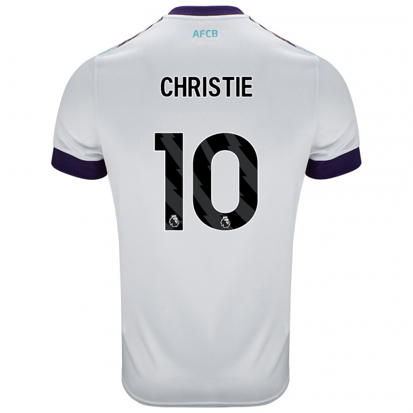 Niño Camiseta Ryan Christie #10 Blanco Verde Púrpura 2ª Equipación 2024/25 La Camisa Argentina