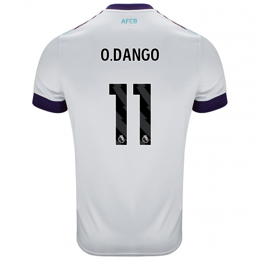 Niño Camiseta Dango Ouattara #11 Blanco Verde Púrpura 2ª Equipación 2024/25 La Camisa Argentina