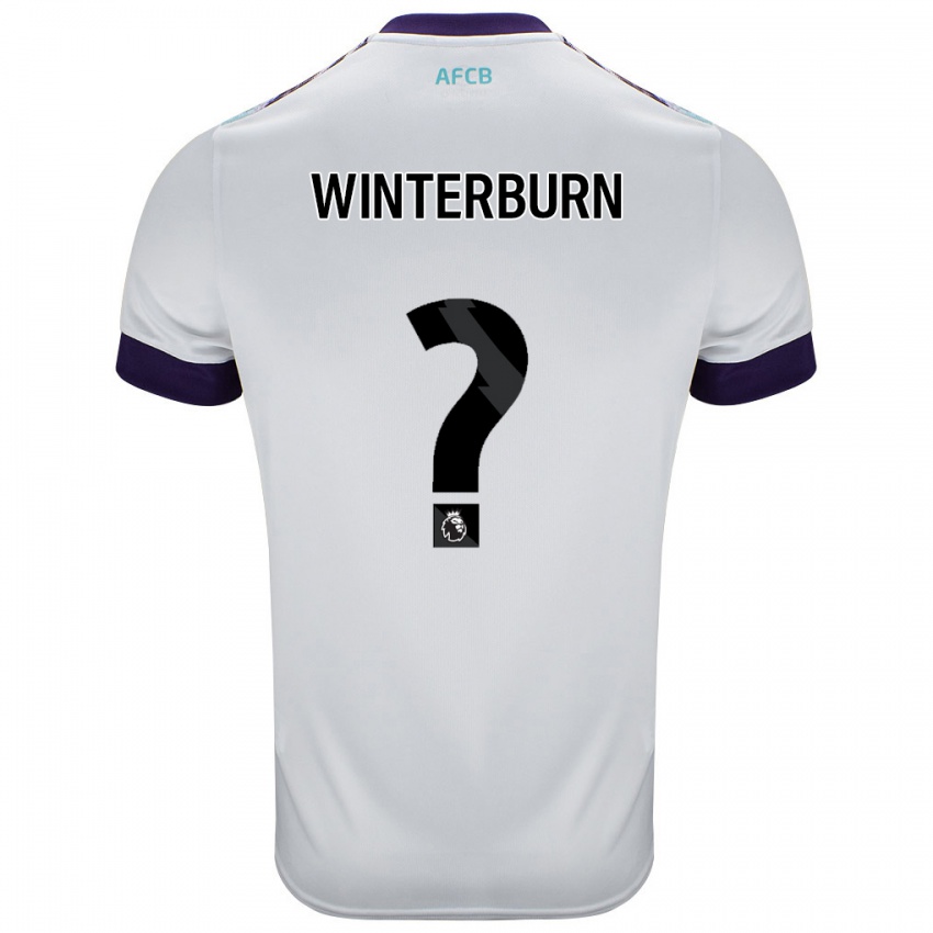 Niño Camiseta Ben Winterburn #0 Blanco Verde Púrpura 2ª Equipación 2024/25 La Camisa Argentina