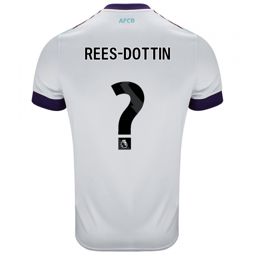 Niño Camiseta Remy Rees-Dottin #0 Blanco Verde Púrpura 2ª Equipación 2024/25 La Camisa Argentina