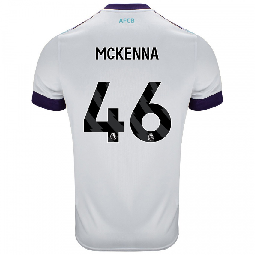 Niño Camiseta Callan Mckenna #46 Blanco Verde Púrpura 2ª Equipación 2024/25 La Camisa Argentina