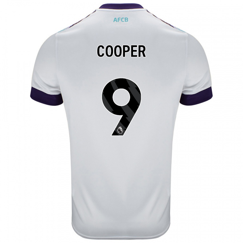 Niño Camiseta Lucy Cooper #9 Blanco Verde Púrpura 2ª Equipación 2024/25 La Camisa Argentina