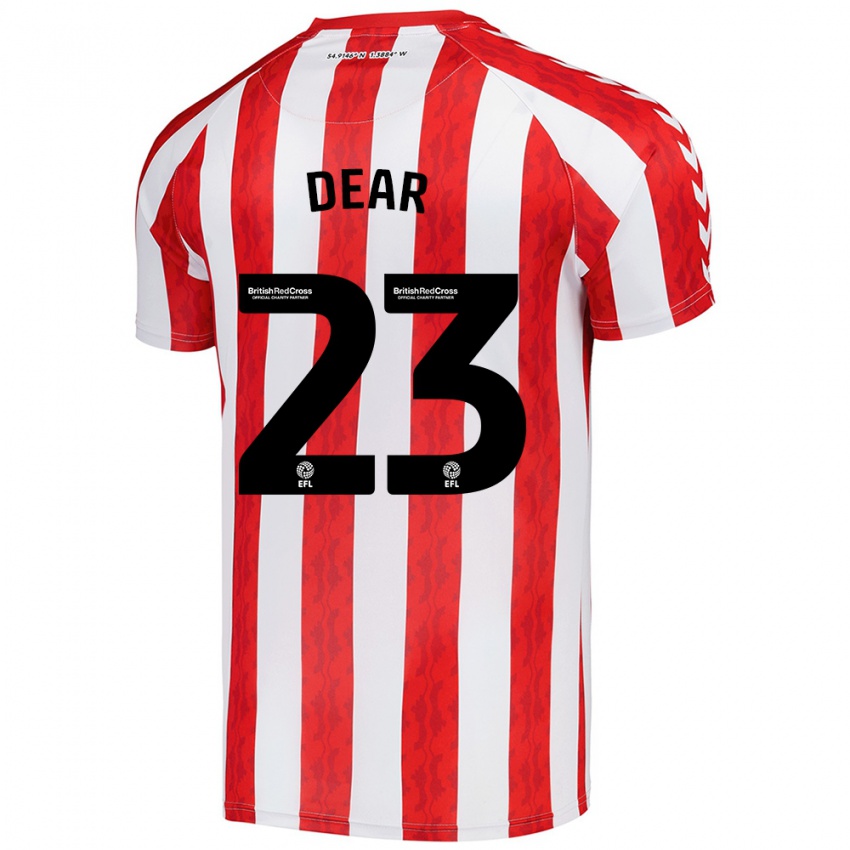 Hombre Camiseta Jenna Dear #23 Rojo Blanco 1ª Equipación 2024/25 La Camisa Argentina