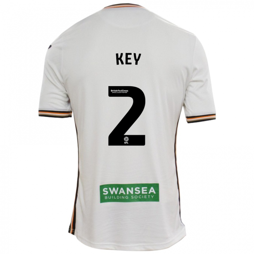 Hombre Camiseta Josh Key #2 Blanco 1ª Equipación 2024/25 La Camisa Argentina