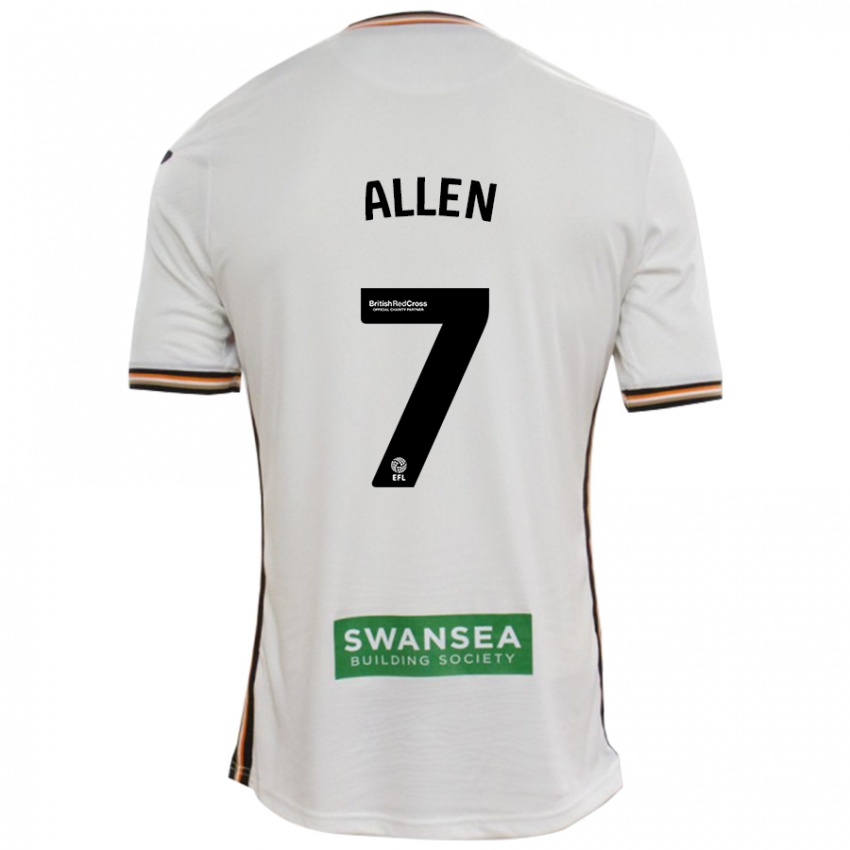 Hombre Camiseta Joe Allen #7 Blanco 1ª Equipación 2024/25 La Camisa Argentina