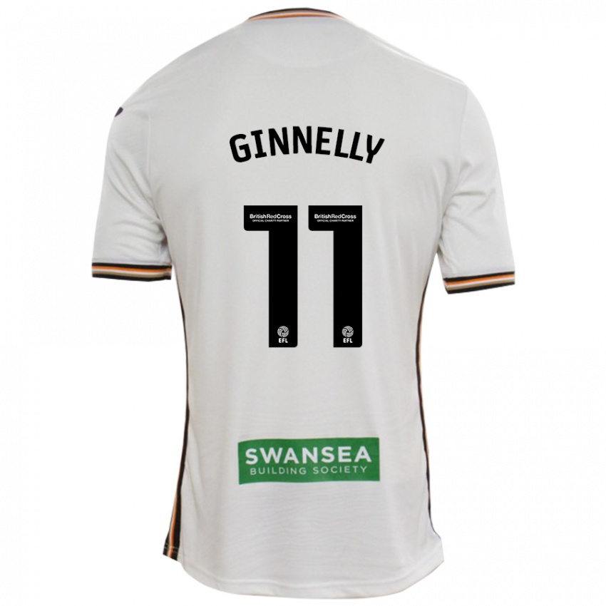 Hombre Camiseta Josh Ginnelly #11 Blanco 1ª Equipación 2024/25 La Camisa Argentina