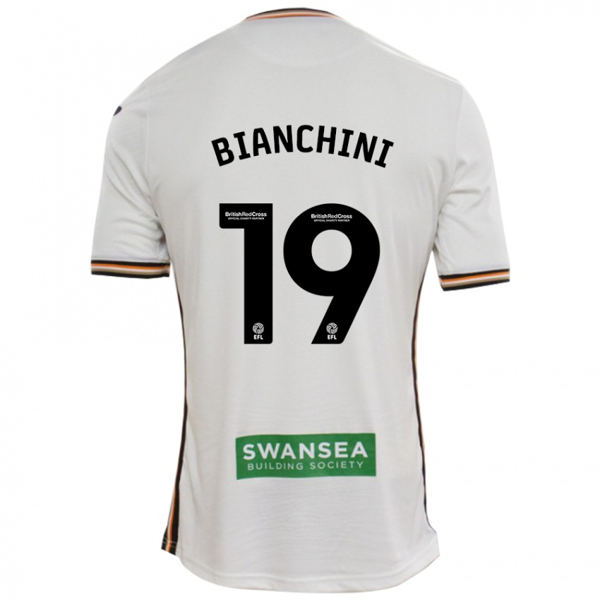 Hombre Camiseta Florian Bianchini #19 Blanco 1ª Equipación 2024/25 La Camisa Argentina