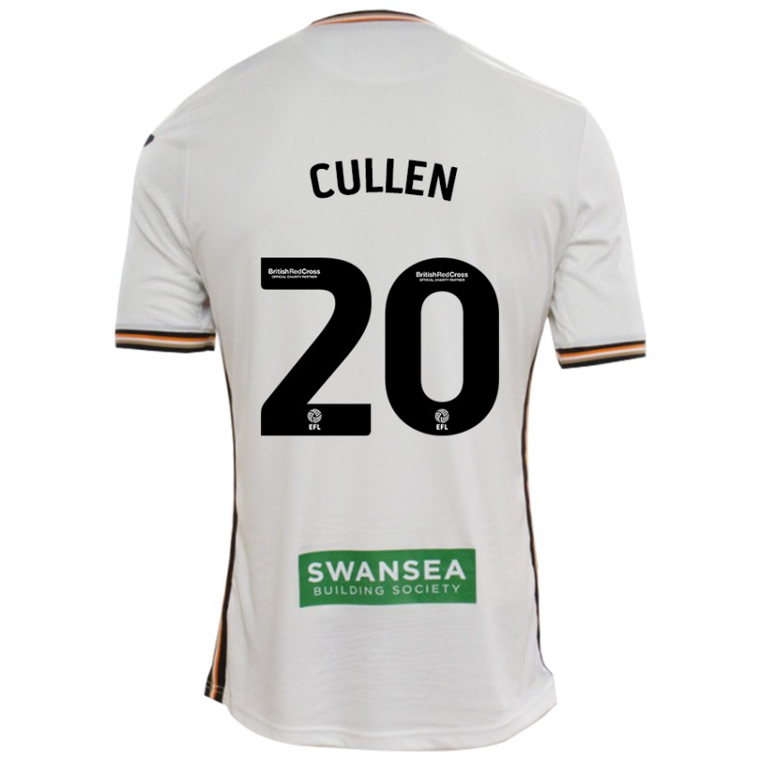 Hombre Camiseta Liam Cullen #20 Blanco 1ª Equipación 2024/25 La Camisa Argentina