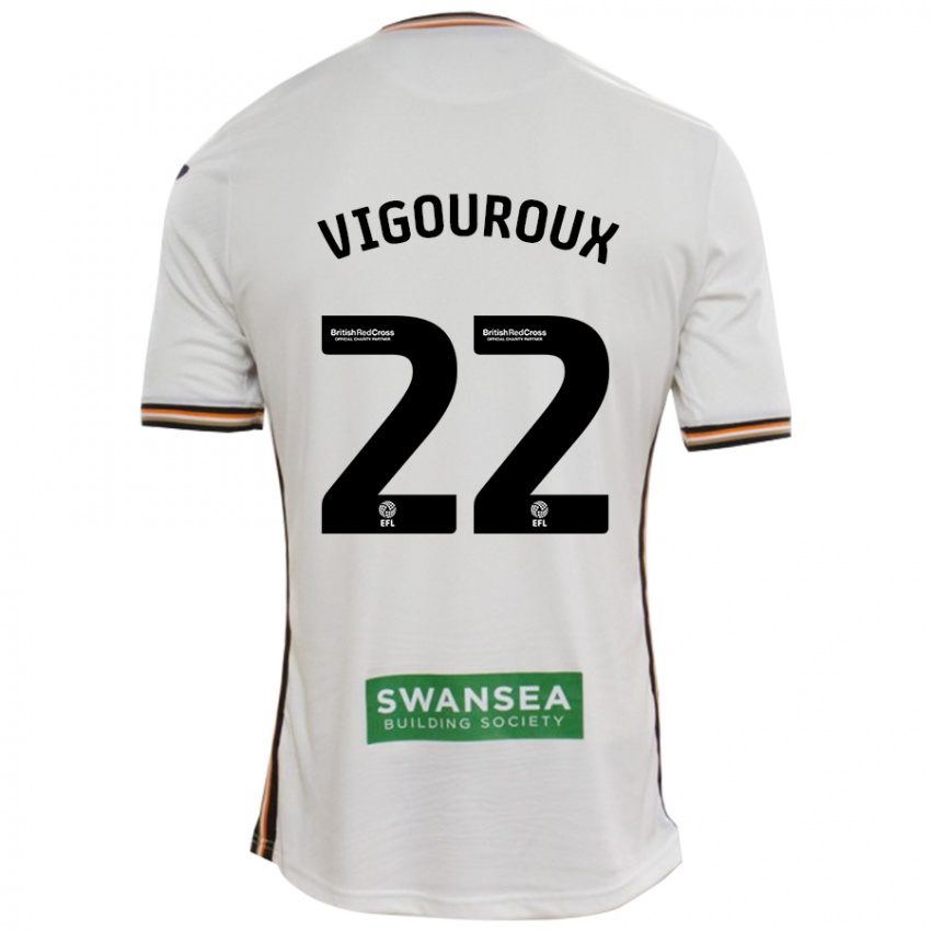 Hombre Camiseta Lawrence Vigouroux #22 Blanco 1ª Equipación 2024/25 La Camisa Argentina