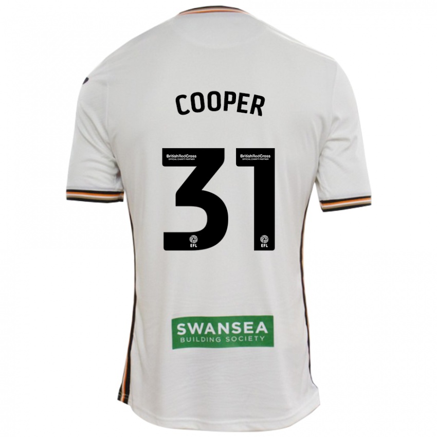 Hombre Camiseta Oliver Cooper #31 Blanco 1ª Equipación 2024/25 La Camisa Argentina