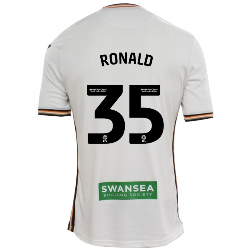 Hombre Camiseta Ronald #35 Blanco 1ª Equipación 2024/25 La Camisa Argentina