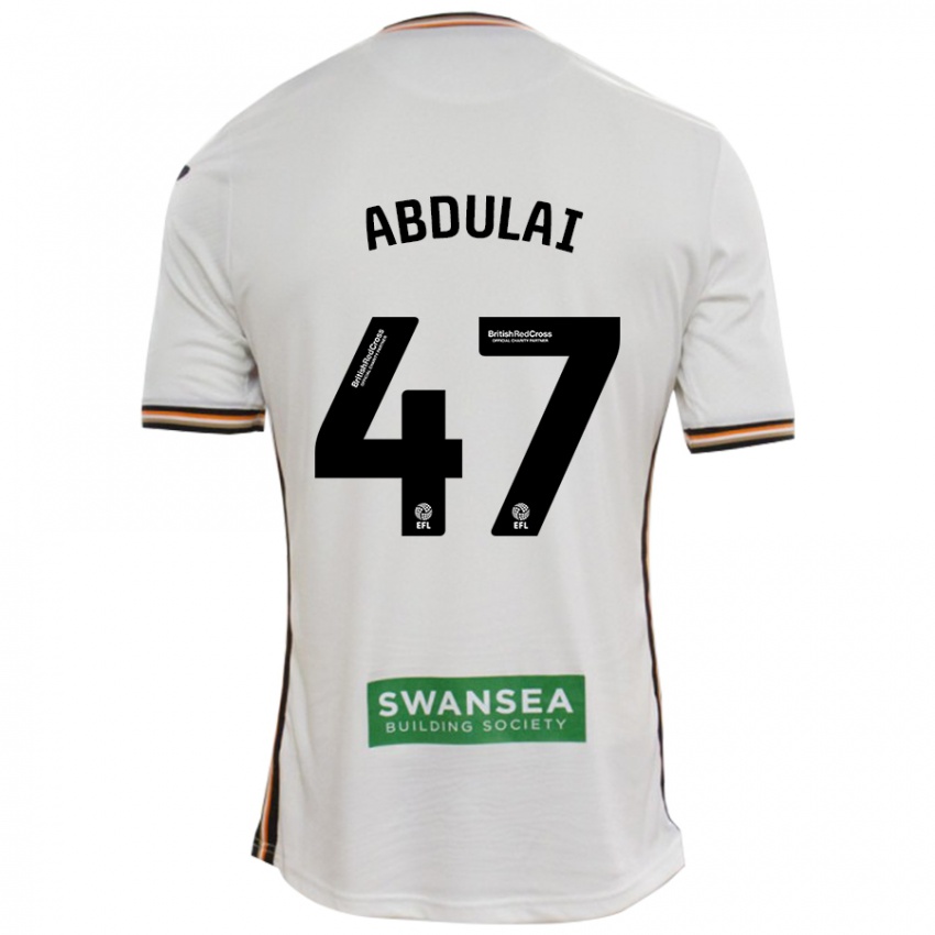 Hombre Camiseta Azeem Abdulai #47 Blanco 1ª Equipación 2024/25 La Camisa Argentina