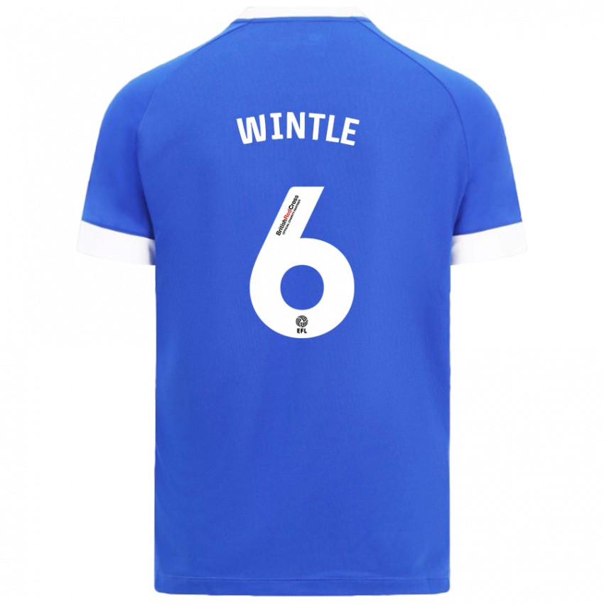 Hombre Camiseta Ryan Wintle #6 Azul Cielo 1ª Equipación 2024/25 La Camisa Argentina