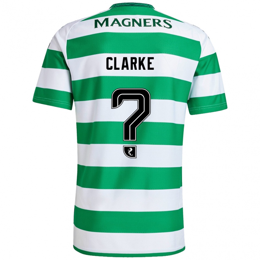 Hombre Camiseta Josh Clarke #0 Verde Blanco 1ª Equipación 2024/25 La Camisa Argentina