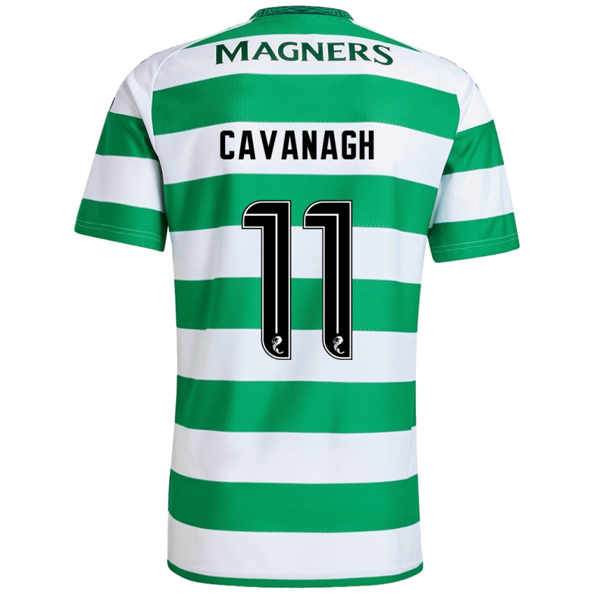 Hombre Camiseta Colette Cavanagh #11 Verde Blanco 1ª Equipación 2024/25 La Camisa Argentina