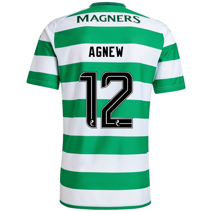 Hombre Camiseta Murphy Agnew #12 Verde Blanco 1ª Equipación 2024/25 La Camisa Argentina