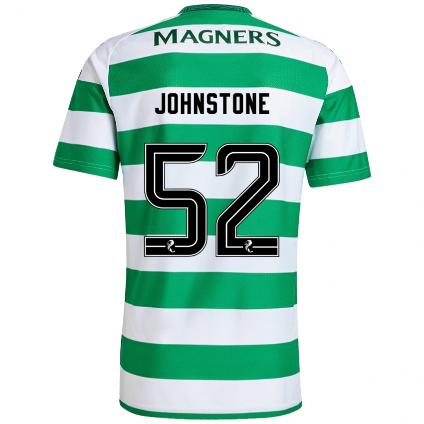 Hombre Camiseta Rachael Johnstone #52 Verde Blanco 1ª Equipación 2024/25 La Camisa Argentina