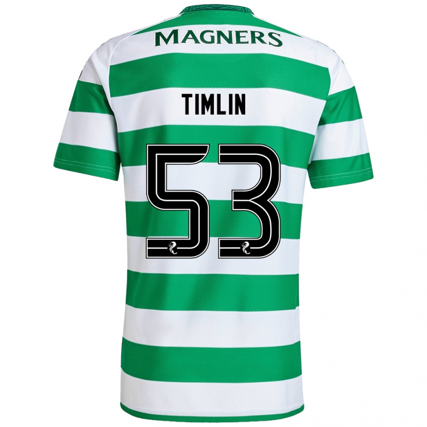 Hombre Camiseta Sophie Timlin #53 Verde Blanco 1ª Equipación 2024/25 La Camisa Argentina