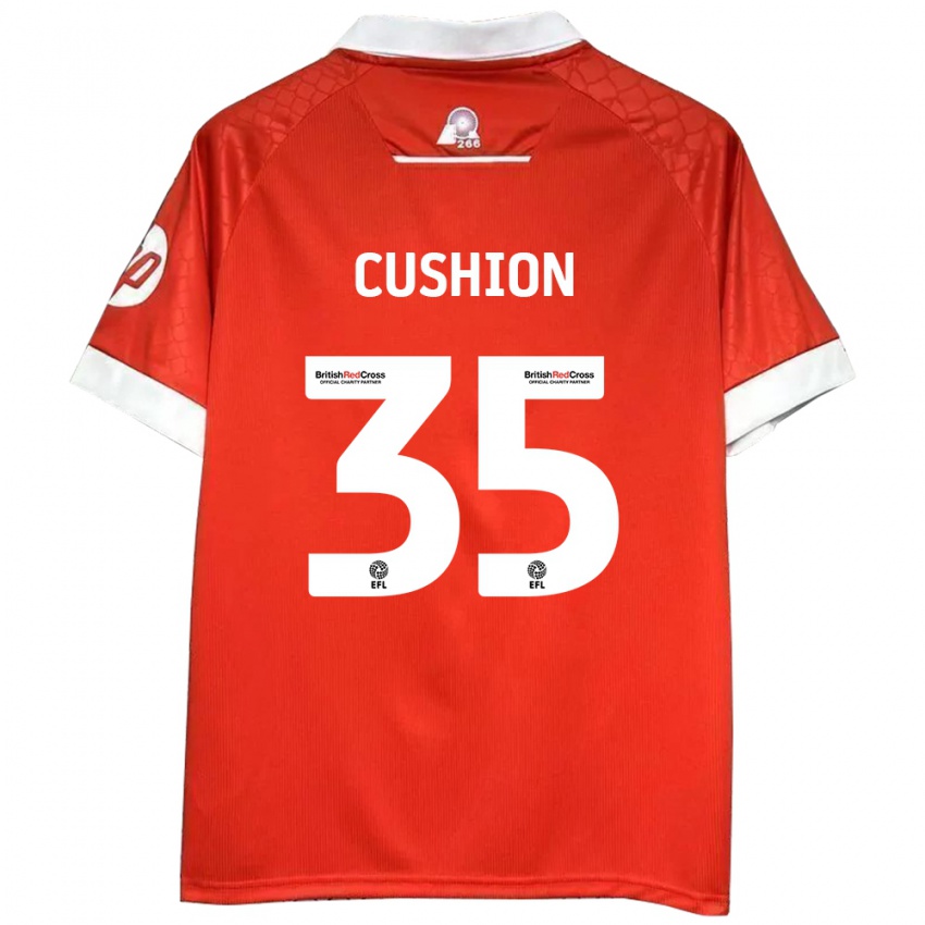 Hombre Camiseta Owen Cushion #35 Rojo Blanco 1ª Equipación 2024/25 La Camisa Argentina