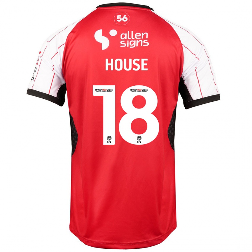 Hombre Camiseta Ben House #18 Blanco 1ª Equipación 2024/25 La Camisa Argentina