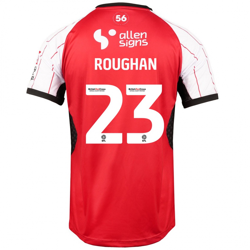 Hombre Camiseta Sean Roughan #23 Blanco 1ª Equipación 2024/25 La Camisa Argentina