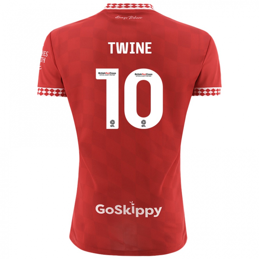 Hombre Camiseta Scott Twine #10 Rojo 1ª Equipación 2024/25 La Camisa Argentina