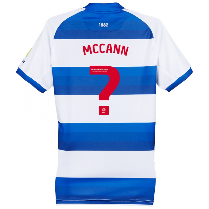 Hombre Camiseta Noah Mccann #0 Blanco Azul 1ª Equipación 2024/25 La Camisa Argentina