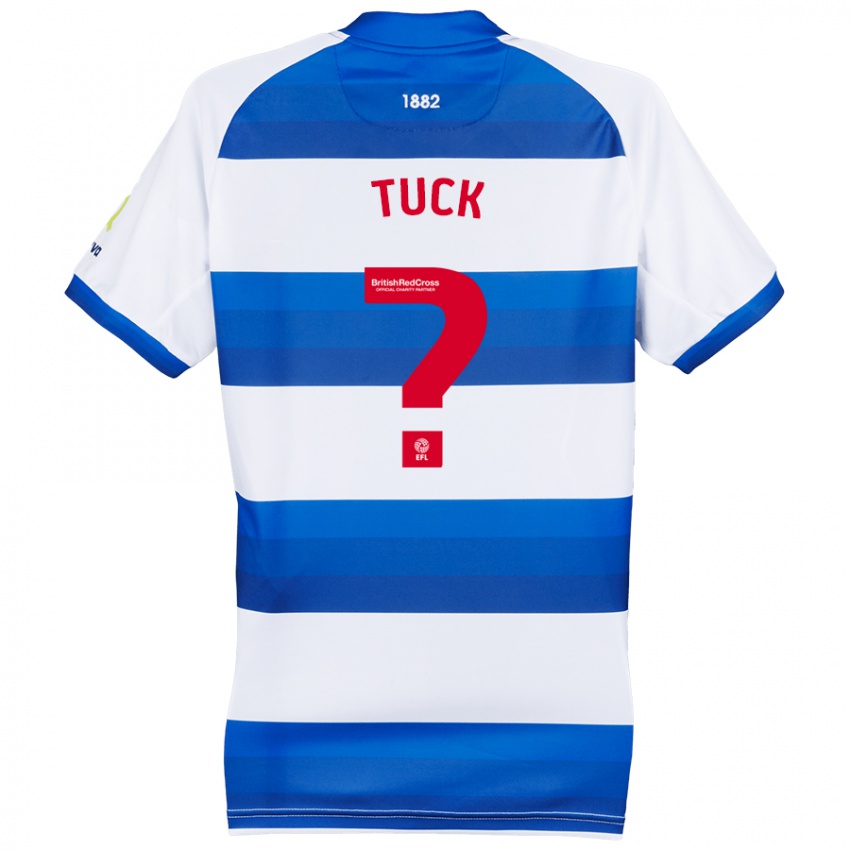 Hombre Camiseta Alfie Tuck #0 Blanco Azul 1ª Equipación 2024/25 La Camisa Argentina