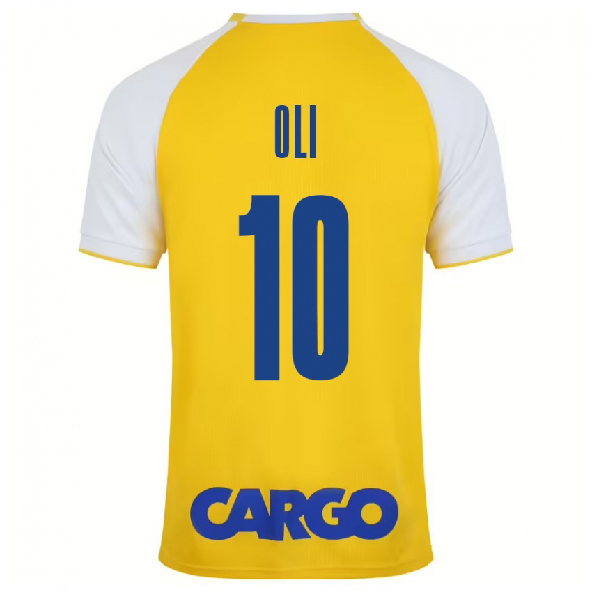 Hombre Camiseta Ido Oli #10 Amarillo Blanco 1ª Equipación 2024/25 La Camisa Argentina