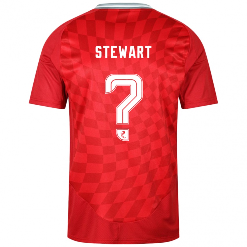 Hombre Camiseta Alfie Stewart #0 Rojo 1ª Equipación 2024/25 La Camisa Argentina