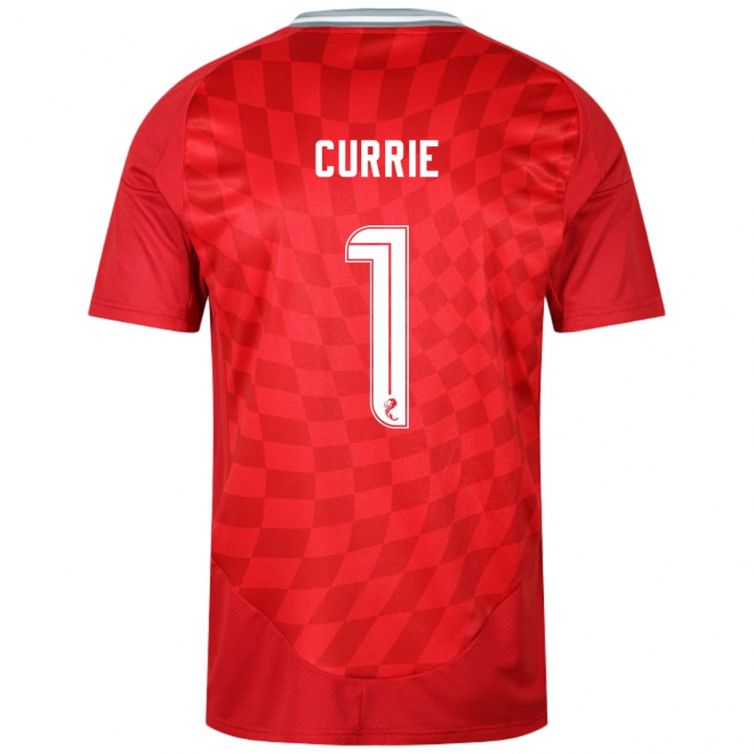 Hombre Camiseta Jennifer Currie #1 Rojo 1ª Equipación 2024/25 La Camisa Argentina