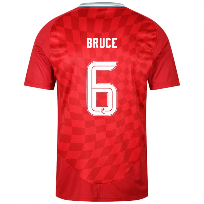 Hombre Camiseta Natasha Bruce #6 Rojo 1ª Equipación 2024/25 La Camisa Argentina