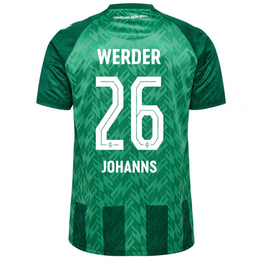 Hombre Camiseta Lennart Johanns #26 Verde 1ª Equipación 2024/25 La Camisa Argentina