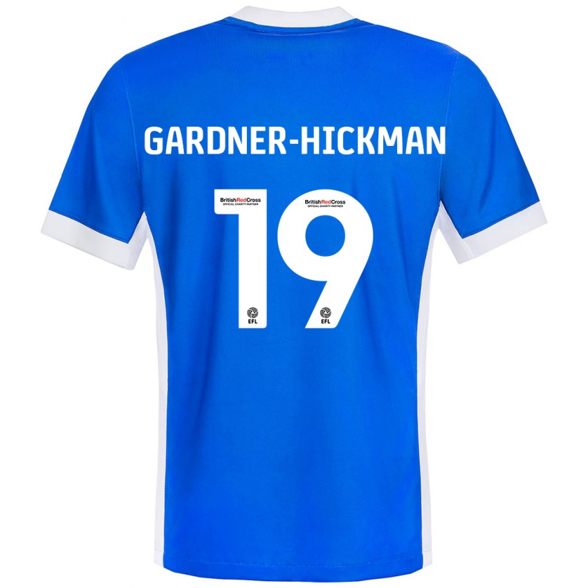 Hombre Camiseta Taylor Gardner-Hickman #19 Azul Blanco 1ª Equipación 2024/25 La Camisa Argentina