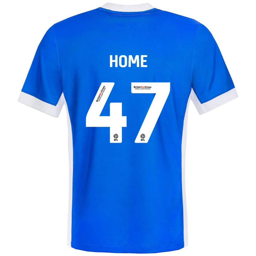 Hombre Camiseta Josh Home #47 Azul Blanco 1ª Equipación 2024/25 La Camisa Argentina