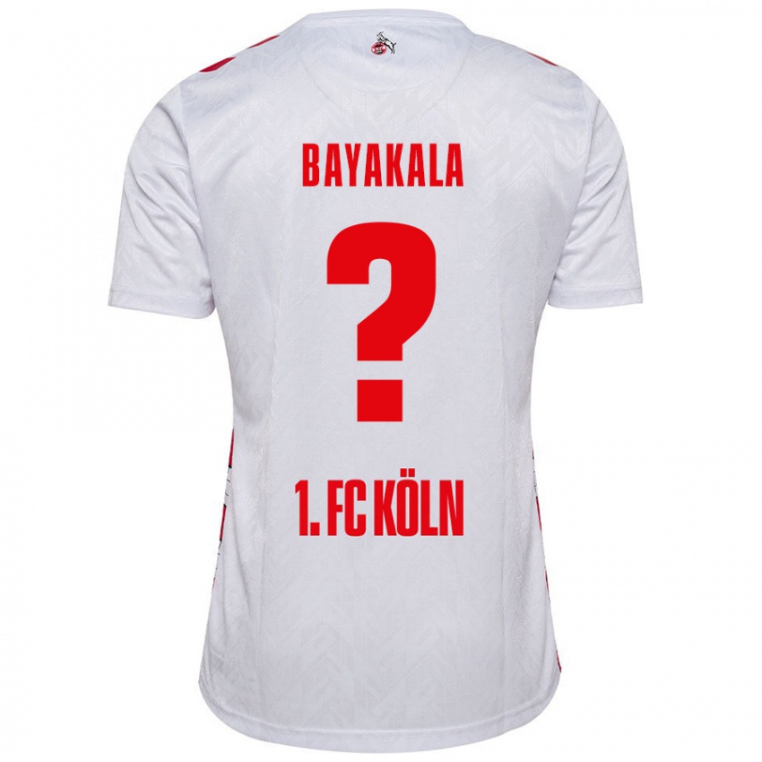 Hombre Camiseta Aaron Bayakala #0 Blanco Rojo 1ª Equipación 2024/25 La Camisa Argentina